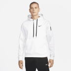 Men's Nike Therma Therma-FIT Hooded Fitness Pullover in White, Size: 2XL | DQ4834-100